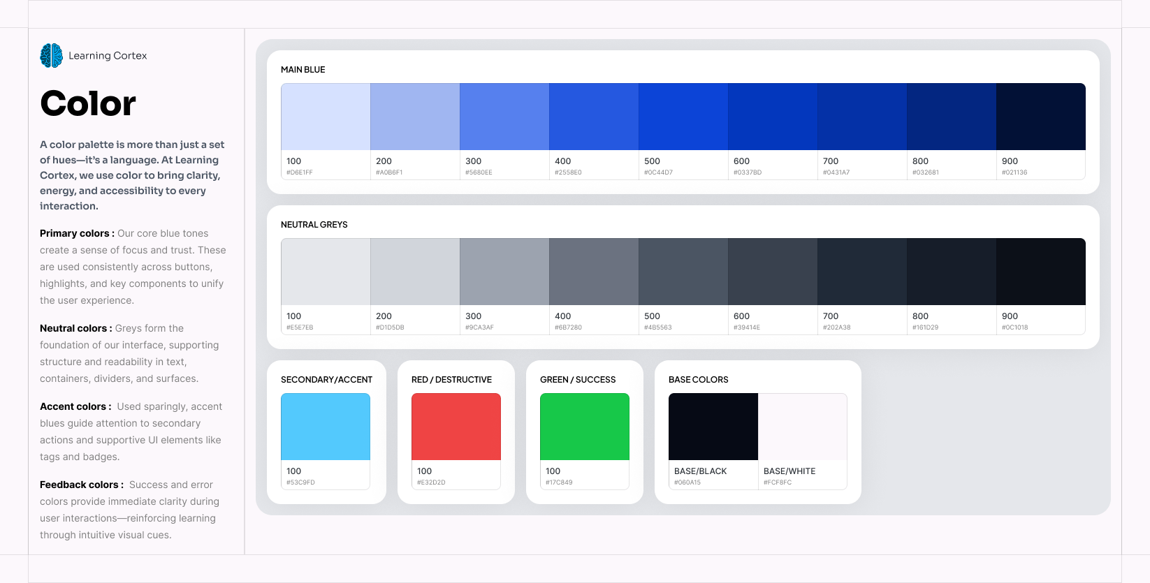 Learning Cortex Color System